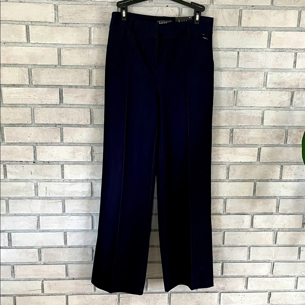 Nicole Miller Navy Dress Pants - Classic Straight Leg
